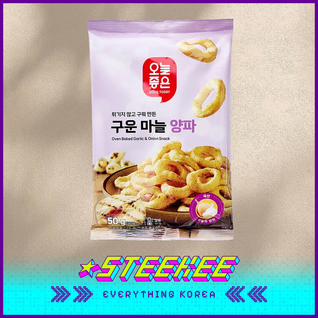 GOOD TODAY Crispy Oven Baked Garlic Snack Green Onion Flavor Onion Flavor 50g by Steekee Korea 4293