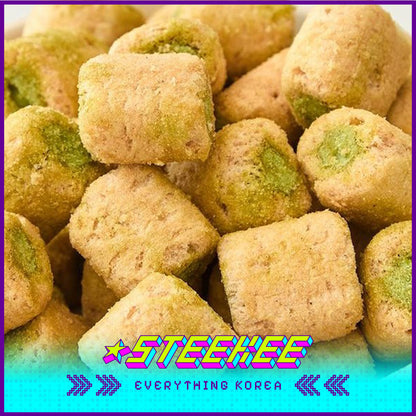 GOOD TODAY Green Tea Flavored Snack Combo Cookie Crispy Roll Popcorn Wafers by Steekee Korea 4296