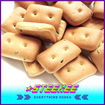 GOOD TODAY Fried Black Sesame Hardtack Crispy Bread Snack by Steekee Korea 4298