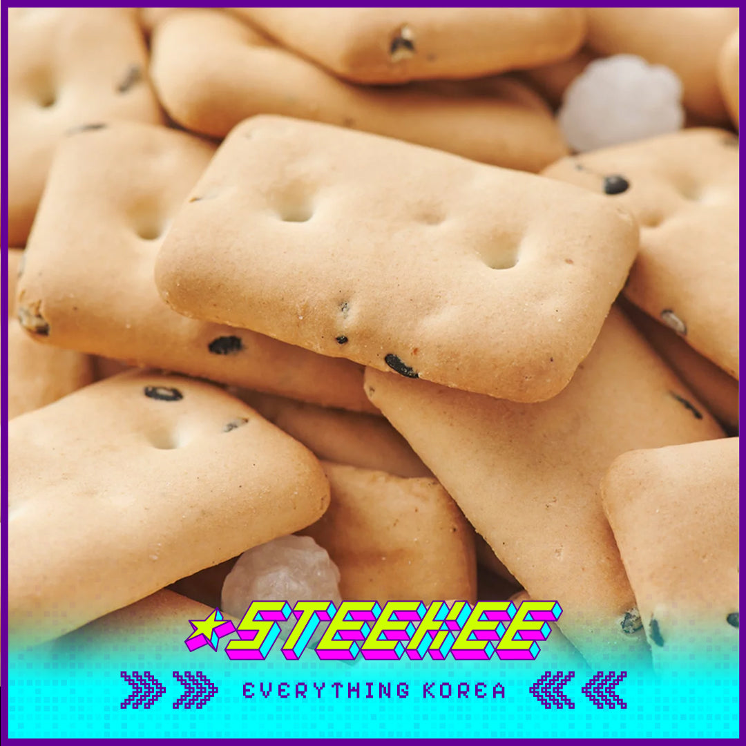 GOOD TODAY Fried Black Sesame Hardtack Crispy Bread Snack by Steekee Korea 4298