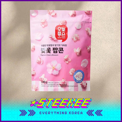GOOD TODAY Cherry Blossom Flavored Series Protein Bars and Popcorn by Steekee Korea 4300