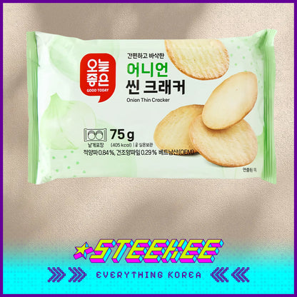 GOOD TODAY Classic Potato Flavor Fresh Onion Flavor Vietnamese Thin Crackers Snack 75g by Steekee Korea 4301