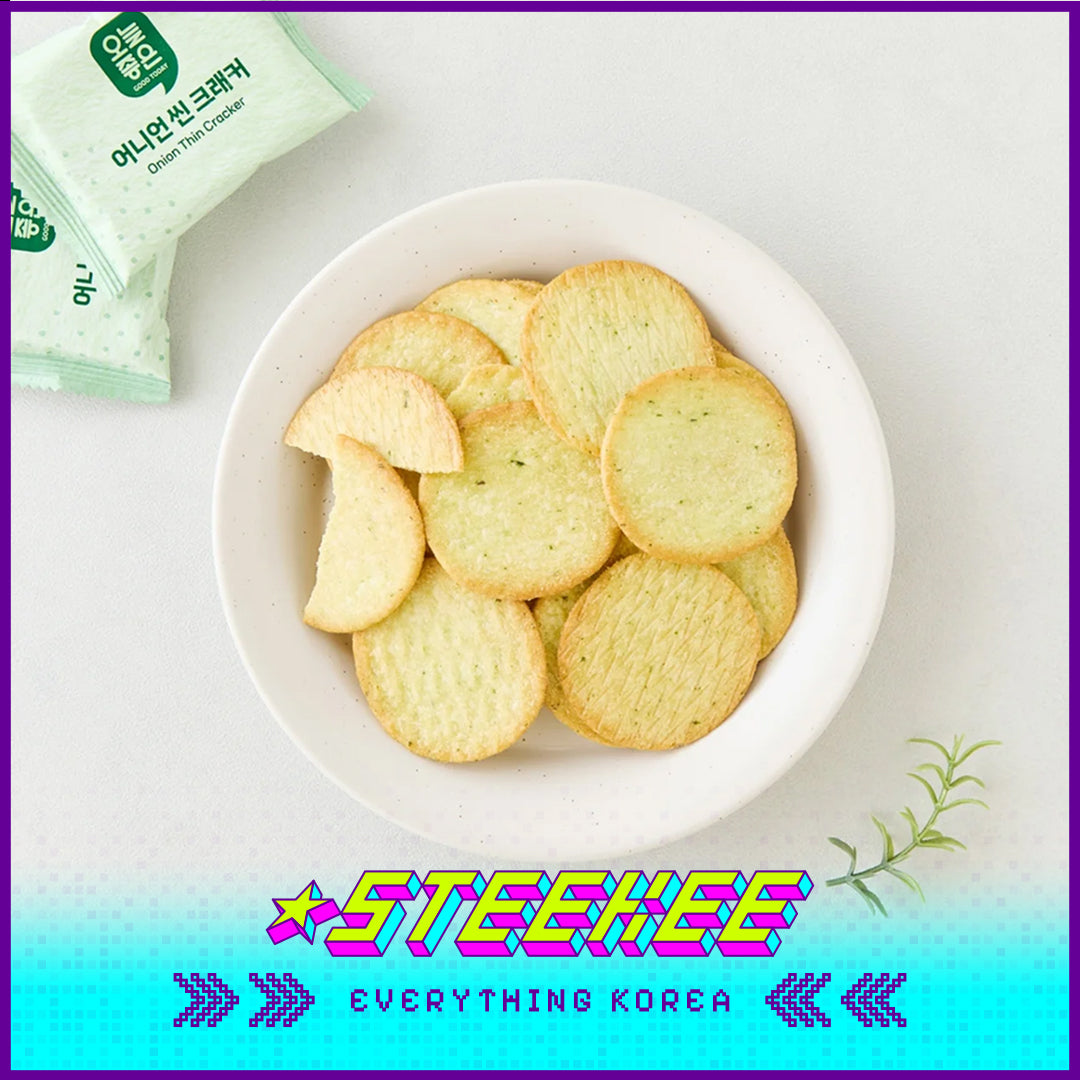 GOOD TODAY Classic Potato Flavor Fresh Onion Flavor Vietnamese Thin Crackers Snack 75g by Steekee Korea 4301