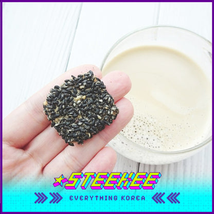 GOOD TODAY Black Sesame Oat Tofu Crispy Chip Snack 55g by Steekee Korea 4302