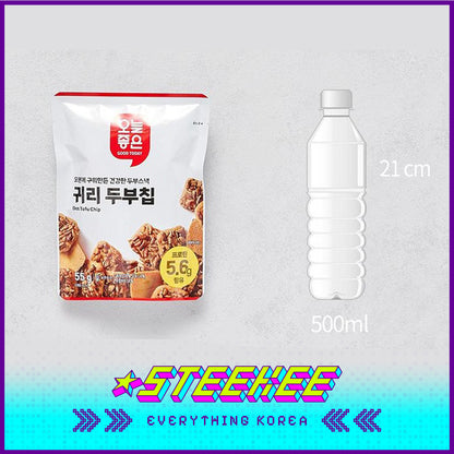 GOOD TODAY Black Sesame Oat Tofu Crispy Chip Snack 55g by Steekee Korea 4302