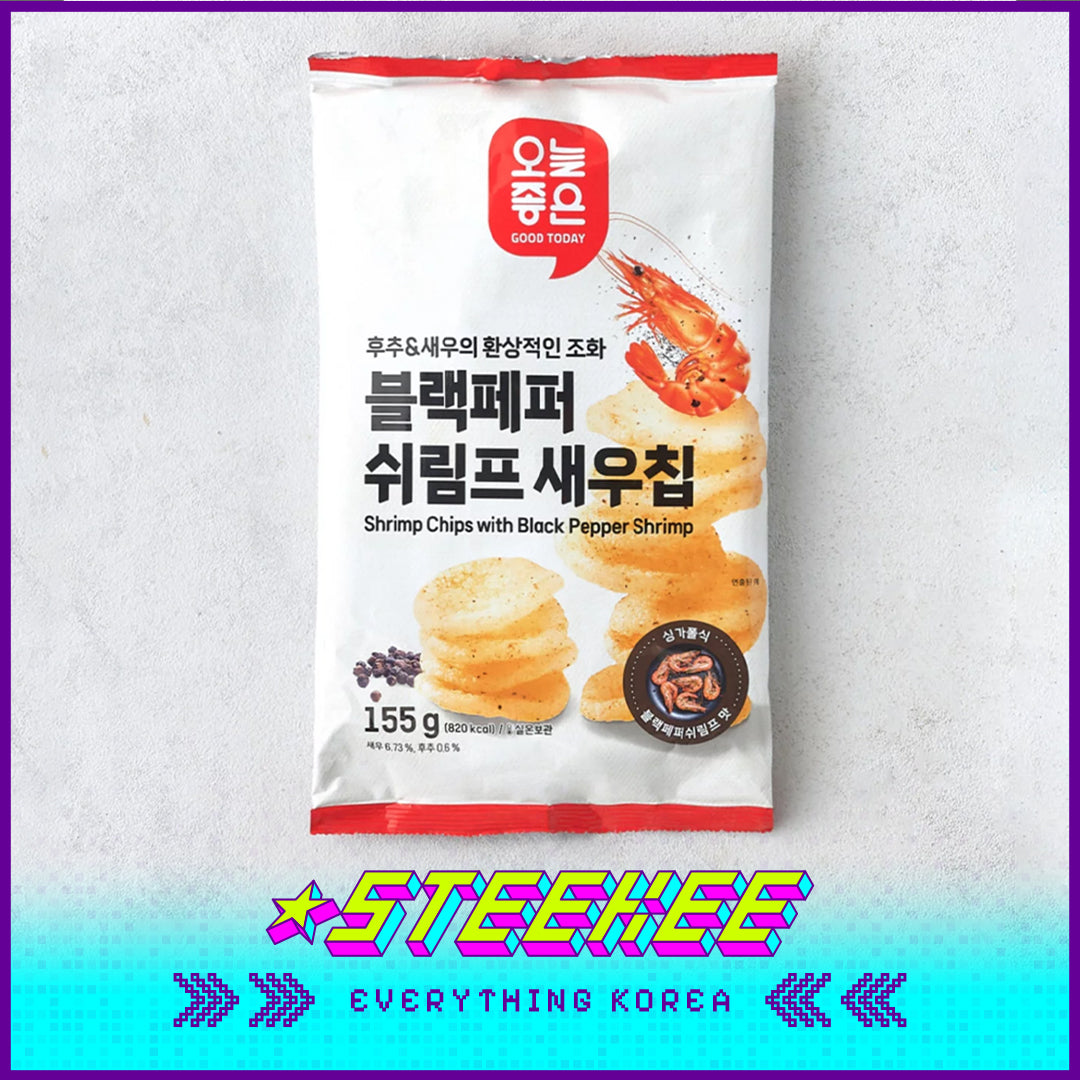 GOOD TODAY Butter Garlic Black Pepper Shrimp Snack 155g by Steekee Korea 4304