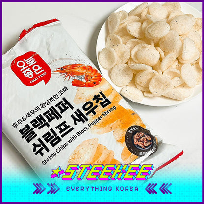 GOOD TODAY Butter Garlic Black Pepper Shrimp Snack 155g by Steekee Korea 4304
