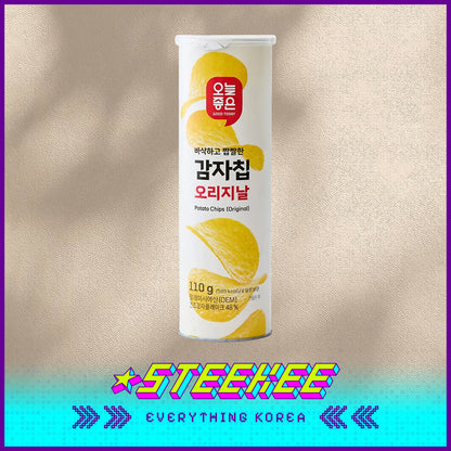 GOOD TODAY Original Sour Cream Onion Flavor Truffle Flavor Barrel Potato Chips Snack 110g by Steekee Korea 4305