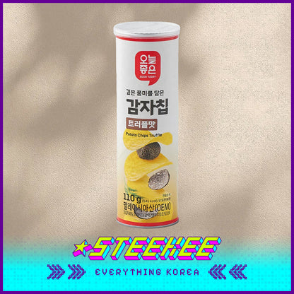 GOOD TODAY Original Sour Cream Onion Flavor Truffle Flavor Barrel Potato Chips Snack 110g by Steekee Korea 4305