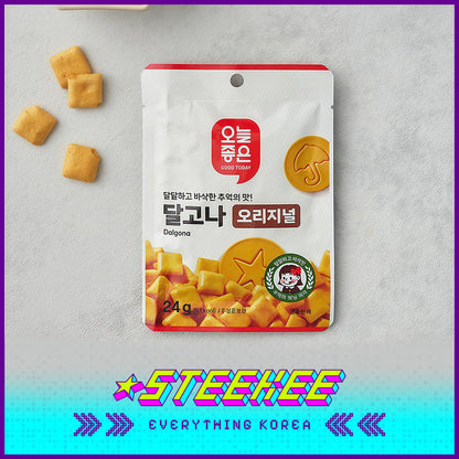 GOOD TODAY Dalgona Caramel Sugar Cookie Snack 24g by Steekee Korea 4306