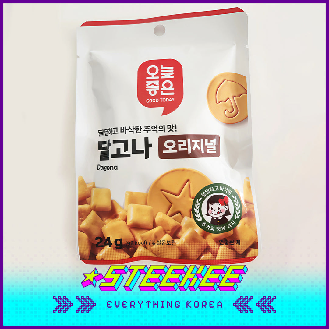 GOOD TODAY Dalgona Caramel Sugar Cookie Snack 24g by Steekee Korea 4306