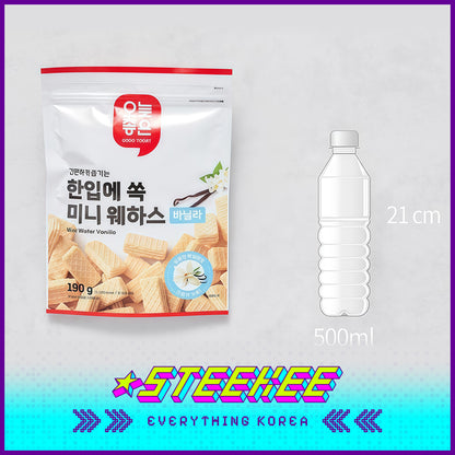 GOOD TODAY Vanilla Strawberry Pineapple Mini Wafer Biscuit Snack 190g by Steekee Korea 4307