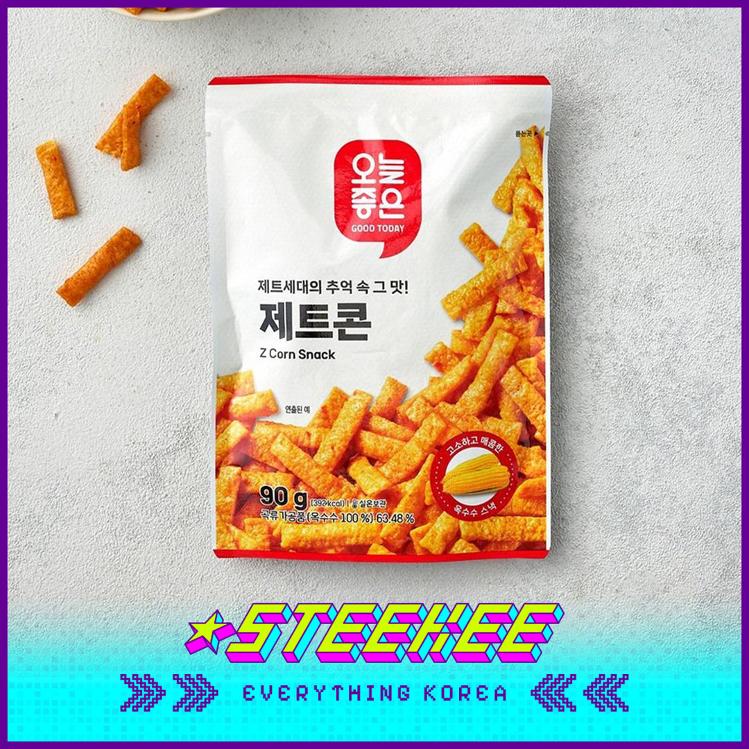 GOOD TODAY Spicy Corn Crisp Bars Snack 90g by Steekee Korea 4309