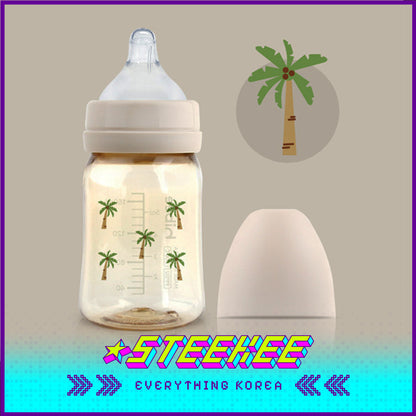 Hibee Eight Air Vents PPSU Anti-Colic BPA-free Baby Bottle Summer Edition Palm Tree 170ml by Steekee Korea 4311