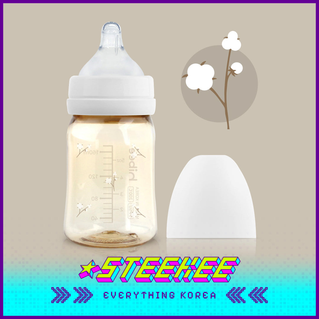 Hibee Eight Air Vents PPSU Anti-Colic BPA-free Baby Bottle Cotton 170ml by Steekee Korea 4312