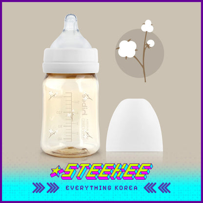 Hibee Eight Air Vents PPSU Anti-Colic BPA-free Baby Bottle Cotton 170ml by Steekee Korea 4312