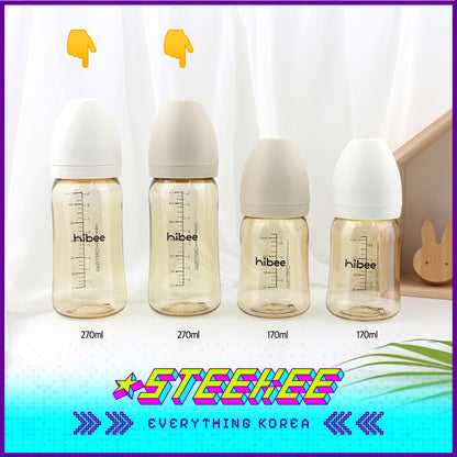 Hibee Eight Air Vents PPSU Anti-Colic BPA-free Baby Bottle Large Capacity 270ml by Steekee Korea 4316