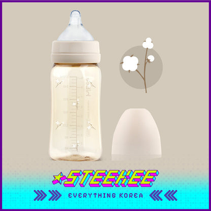 Hibee Eight Air Vents PPSU Anti-Colic BPA-free Baby Bottle Large Capacity Cotton 270ml by Steekee Korea 4317