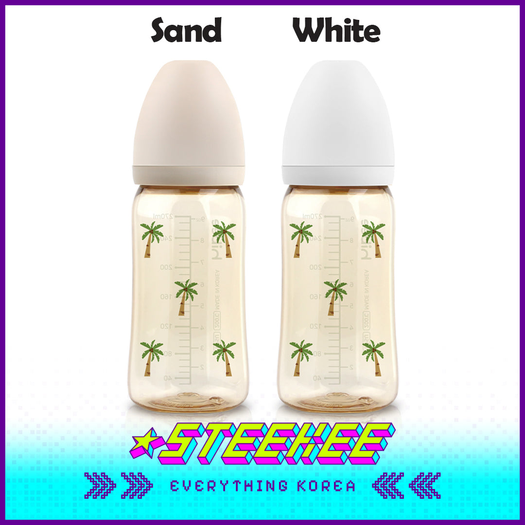 Hibee Eight Air Vents PPSU Anti-Colic BPA-free Baby Bottle Large Capacity Summer Palm Tree 270ml by Steekee Korea 4320