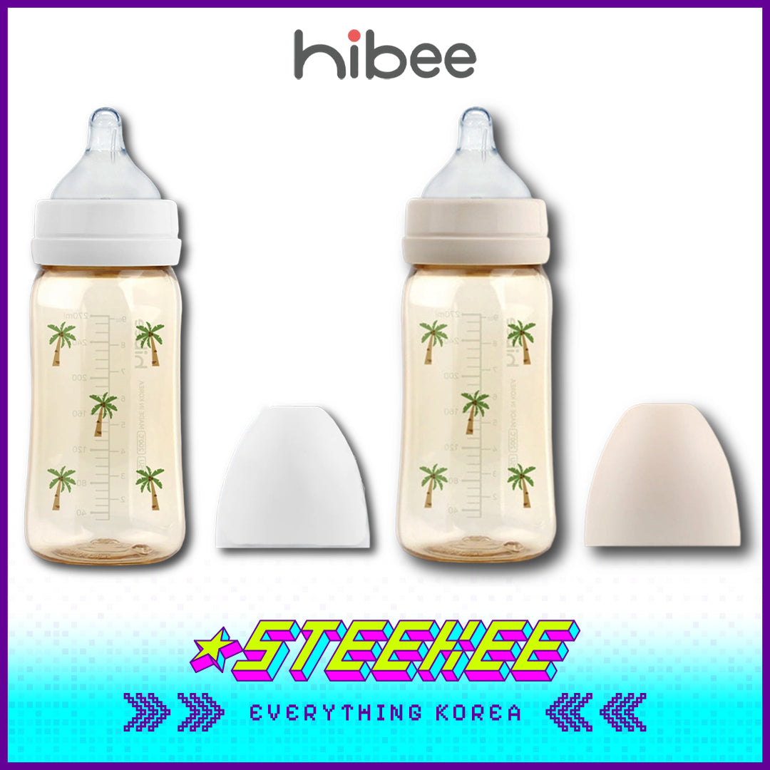 Hibee Eight Air Vents PPSU Anti-Colic BPA-free Baby Bottle Large Capacity Summer Palm Tree 270ml by Steekee Korea 4320