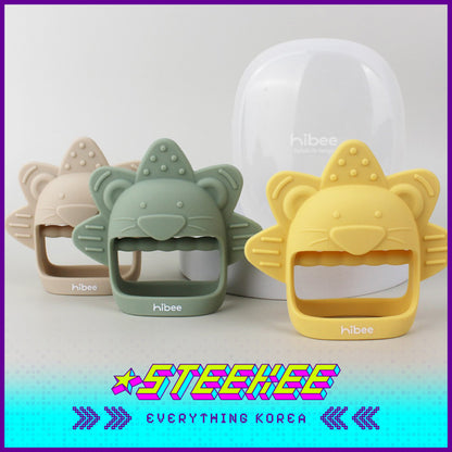 Hibee Lion Food Grade Silicone Wrist Claws Baby KIds Pacifier Teether Soft Toys by Steekee Korea 4324