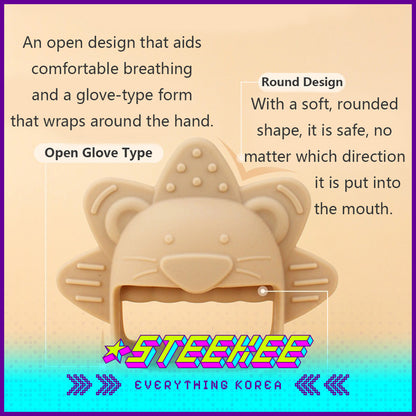 Hibee Lion Food Grade Silicone Wrist Claws Baby KIds Pacifier Teether Soft Toys by Steekee Korea 4324