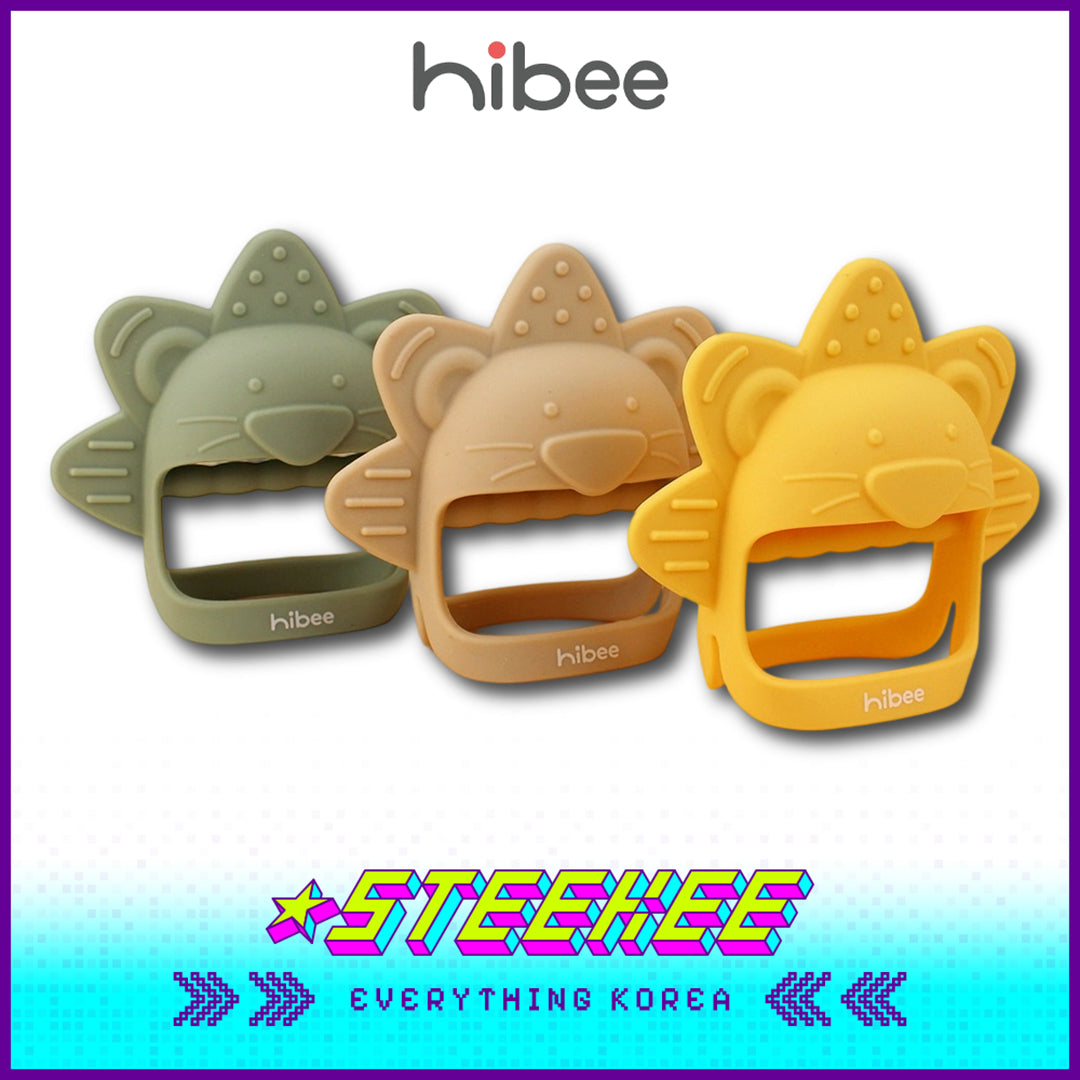 Hibee Lion Food Grade Silicone Wrist Claws Baby KIds Pacifier Teether Soft Toys by Steekee Korea 4324