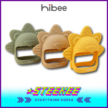 Hibee Lion Food Grade Silicone Wrist Claws Baby KIds Pacifier Teether Soft Toys by Steekee Korea 4324
