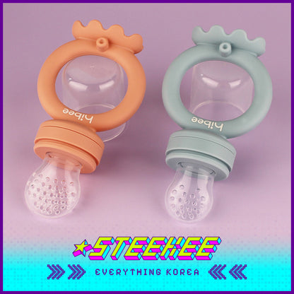 Hibee Octopus Food Grade Baby Kids Silicone Fruit Juice Teether Chewing Toy Nipple Pacifier Feeder by Steekee Korea 4326