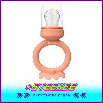 Hibee Octopus Food Grade Baby Kids Silicone Fruit Juice Teether Chewing Toy Nipple Pacifier Feeder by Steekee Korea 4326