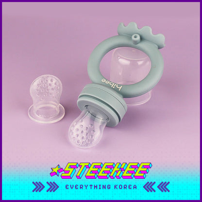 Hibee Octopus Food Grade Baby Kids Silicone Fruit Juice Teether Chewing Toy Nipple Pacifier Feeder by Steekee Korea 4326
