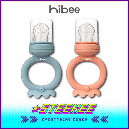 Hibee Octopus Food Grade Baby Kids Silicone Fruit Juice Teether Chewing Toy Nipple Pacifier Feeder by Steekee Korea 4326