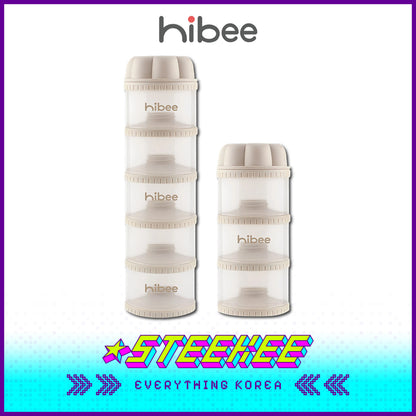 Hibee Multi-layer Stackable Antibacterial Portable Baby Milk Powder Box Dispenser Container by Steekee Korea 4329