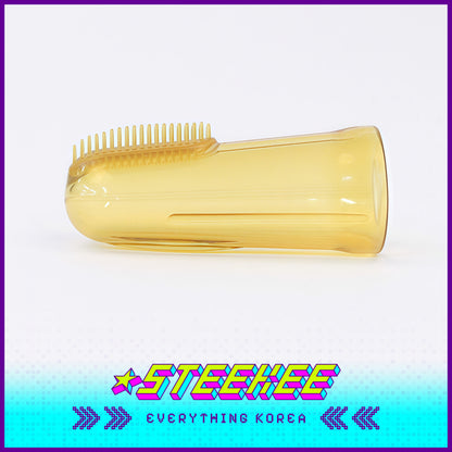 Hibee Infant Baby Nano Silver Silicone Durable Safe Finger Toothbrush Oral Cleaner with Case by Steekee Korea 4331