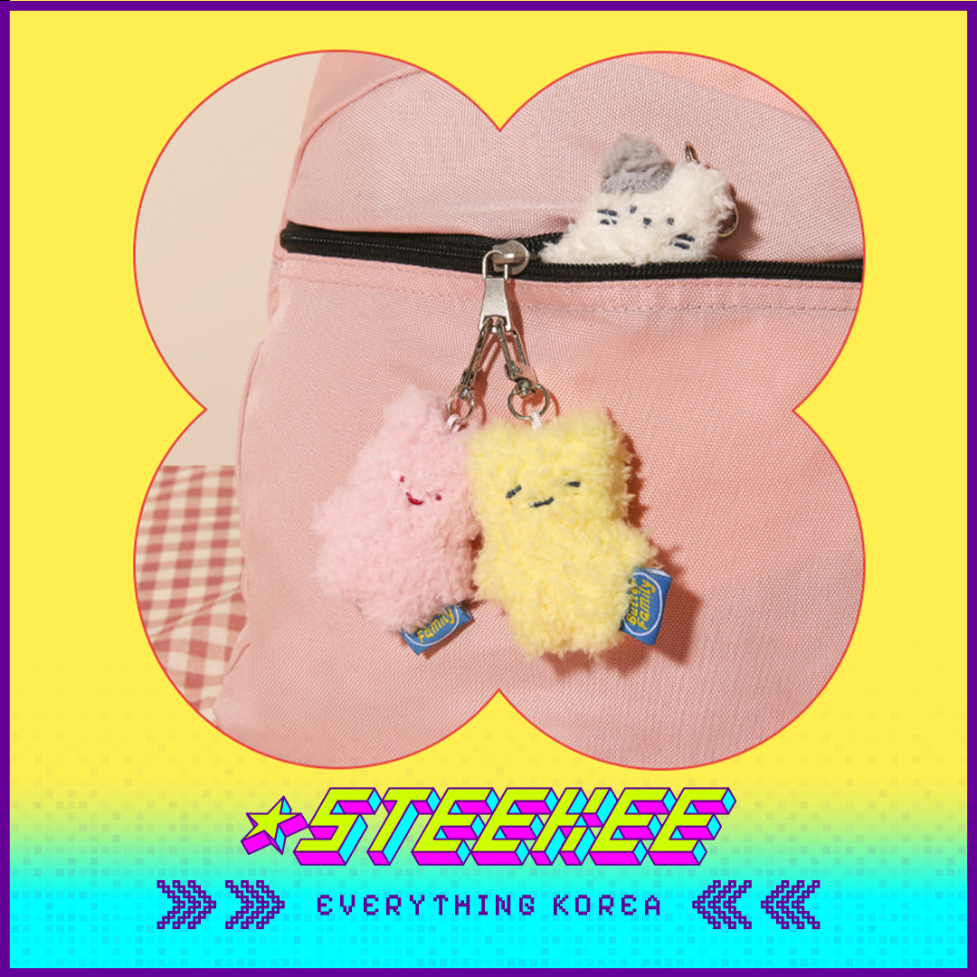 BUTTER SHOP Cute Plush Toy Mini Keyring Keychain by Steekee Korea 4333
