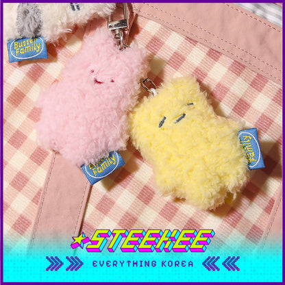 BUTTER SHOP Cute Plush Toy Mini Keyring Keychain by Steekee Korea 4333