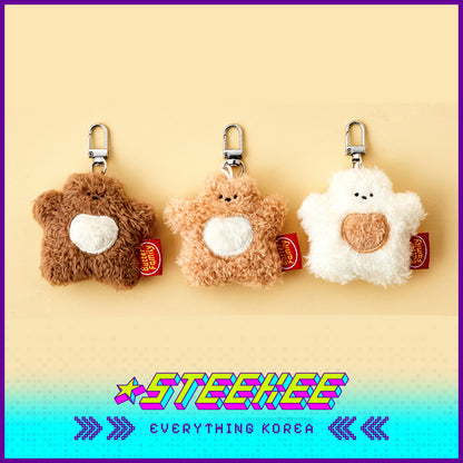 BUTTER SHOP Butter Bear Cute Plush Toy Keychain Keyring by Steekee Korea 4334