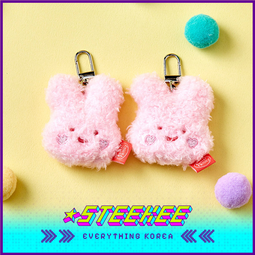 BUTTER SHOP Clover Rabbit Cute Plush Toy Keychain Keyring by Steekee Korea 4335