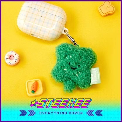 BUTTER SHOP Clover Rabbit Cute Plush Toy Keychain Keyring by Steekee Korea 4335