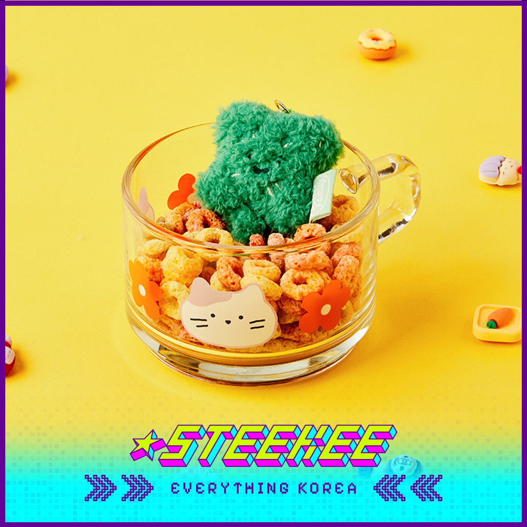 BUTTER SHOP Clover Rabbit Cute Plush Toy Keychain Keyring by Steekee Korea 4335