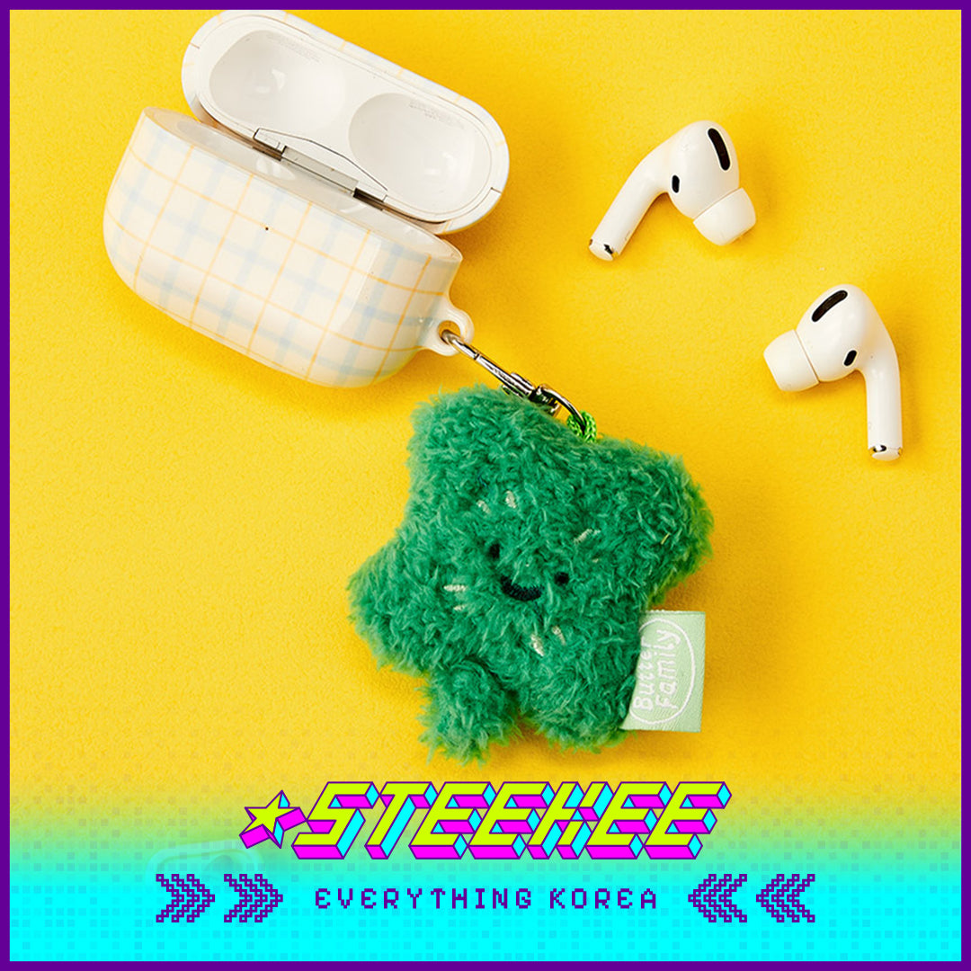 BUTTER SHOP Clover Rabbit Cute Plush Toy Keychain Keyring by Steekee Korea 4335