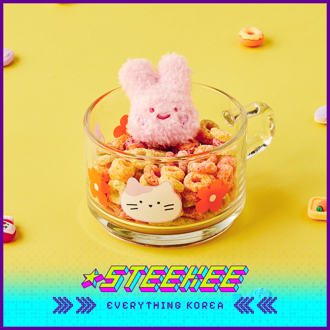 BUTTER SHOP Clover Rabbit Cute Plush Toy Keychain Keyring by Steekee Korea 4335