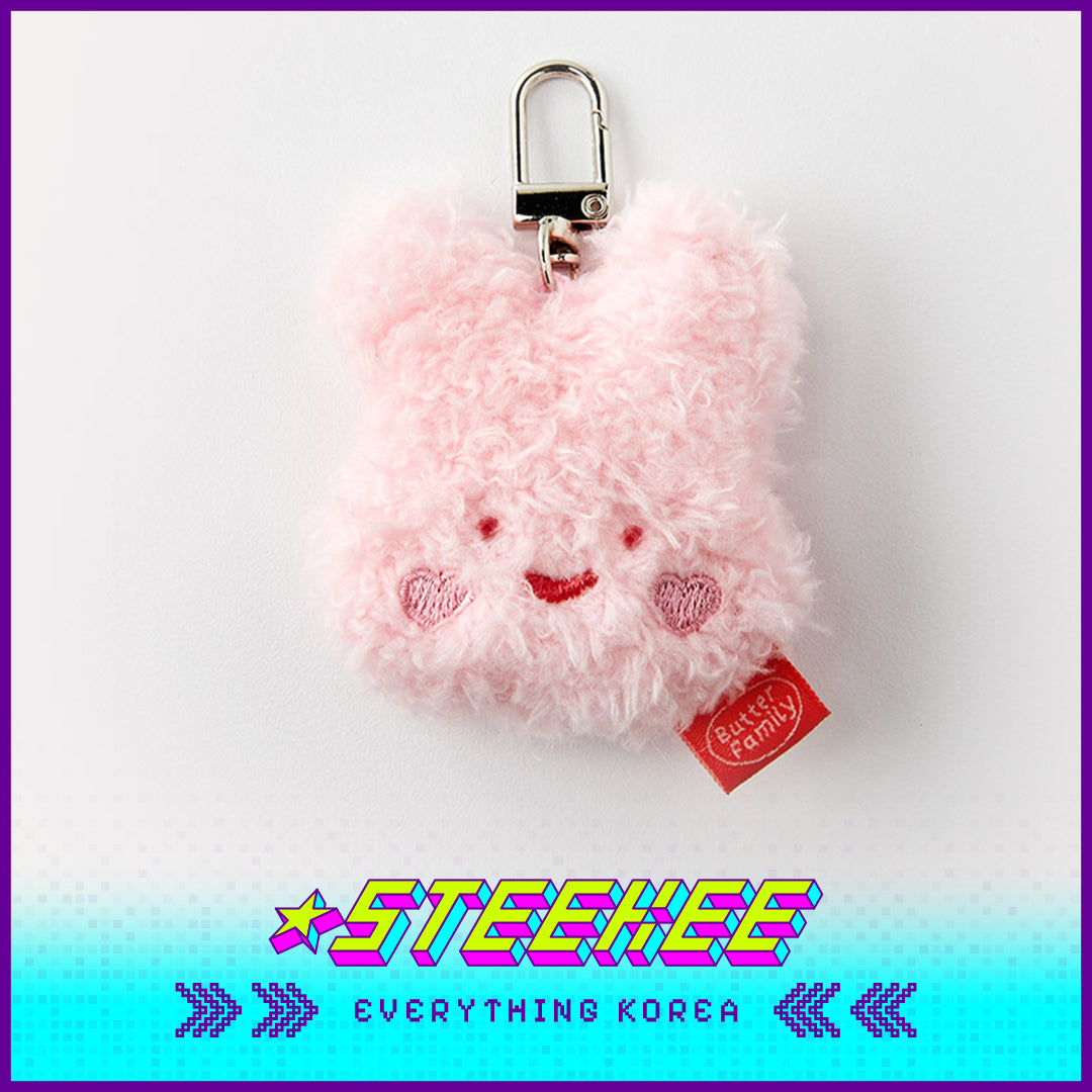 BUTTER SHOP Clover Rabbit Cute Plush Toy Keychain Keyring by Steekee Korea 4335