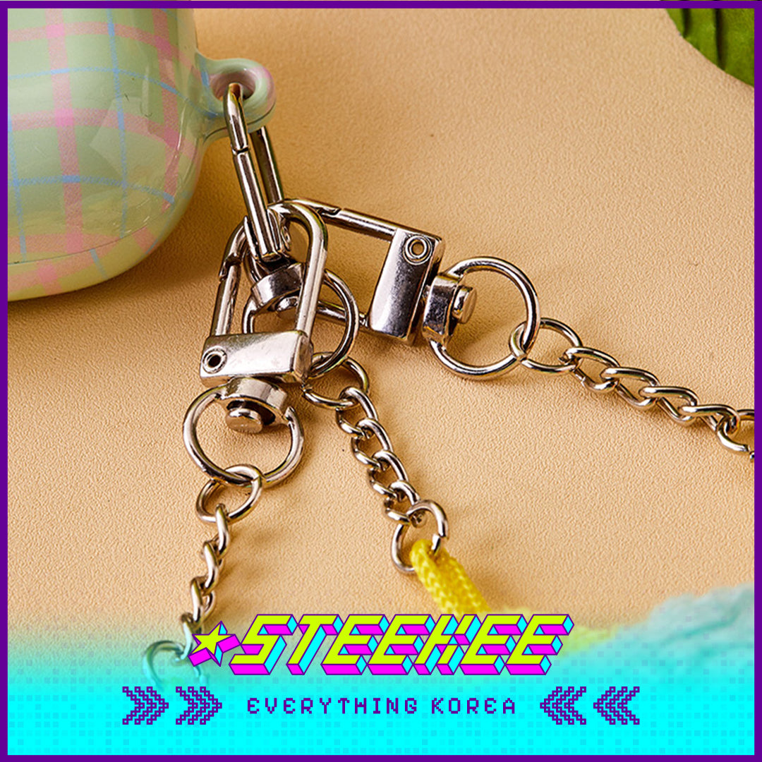 BUTTER SHOP Syrup Bear Plush Toy Face Keychain Keyring Set of 3 by Steekee Korea 4339