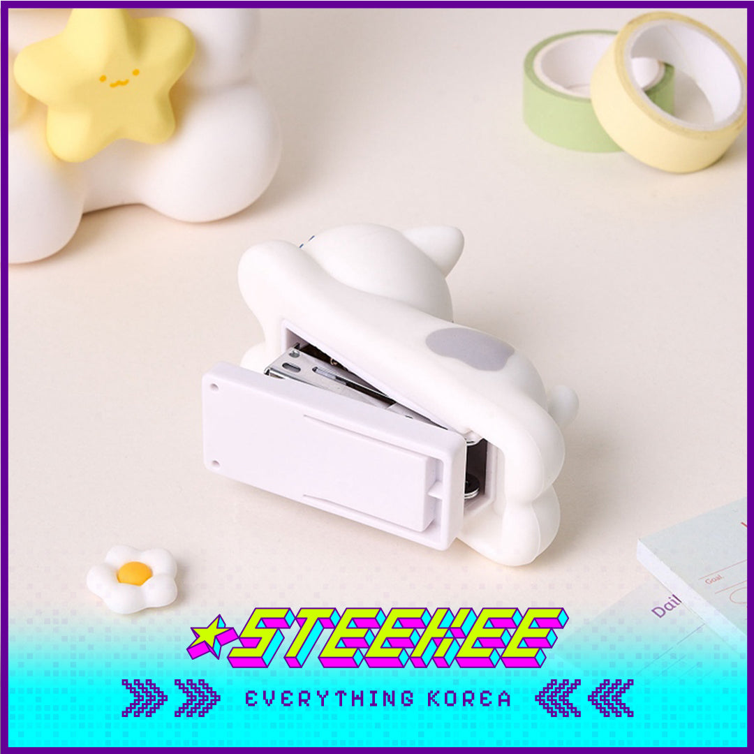 BUTTER SHOP Cute Silicone Rabbit Cat Stapler Stationary by Steekee Korea 4341