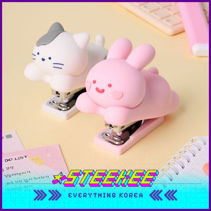 BUTTER SHOP Cute Silicone Rabbit Cat Stapler Stationary by Steekee Korea 4341