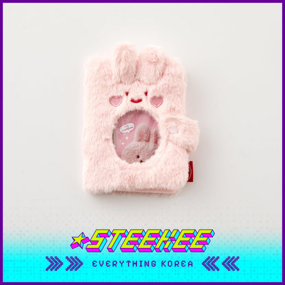 BUTTER SHOP Cute Plush Fluffy Photo Card Album Stationary by Steekee Korea 4343