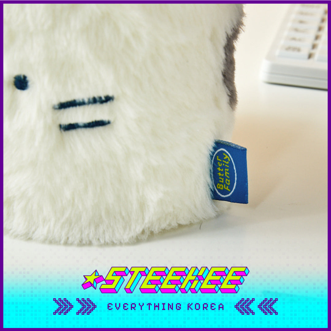 BUTTER SHOP Cute Butter Bear Milk Cat Plush Fluffy Pen Holder Stationary by Steekee Korea 4344