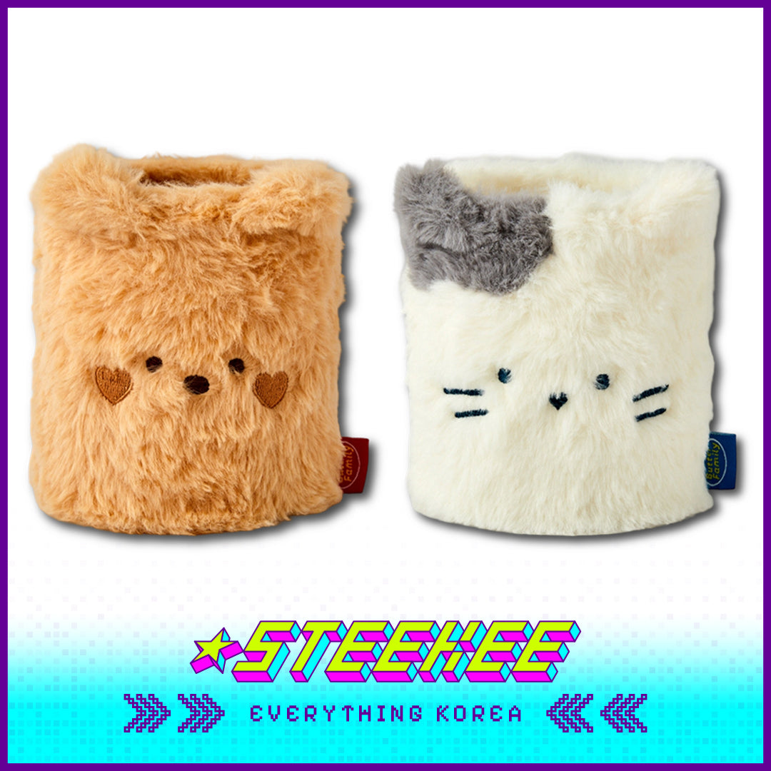BUTTER SHOP Cute Butter Bear Milk Cat Plush Fluffy Pen Holder Stationary by Steekee Korea 4344