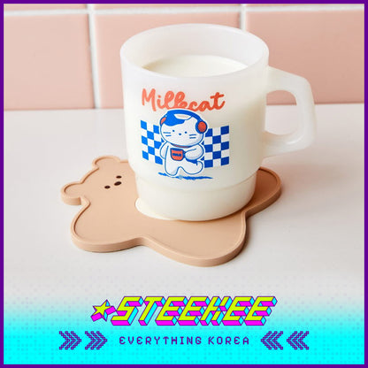 BUTTER SHOP Butter Family Waterproof Anti-Scalding Insulation PVC Coaster by Steekee Korea 4353